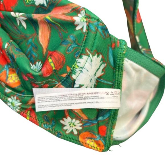 NWOT Out From Under UO Women's Bossa Nova Halter Bra in Green Multi Floral Small - Picture 7 of 7